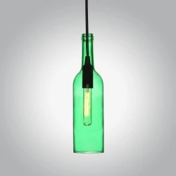 Lampa Wisząca VT-7558 E27 Max. 60W Butelka Zielona 3767