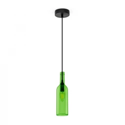 Lampa Wisząca VT-7558 E27 Max. 60W Butelka Zielona 3767