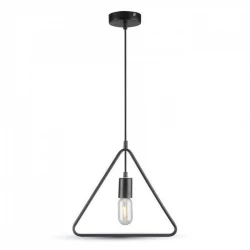 Lampa Wisząca VT-7321 E27 Max. 60W Trójkąt Czarna 3838