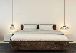 Lampa Wisząca VT-7253 E27 Concrete+Mesh 3848