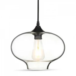 Lampa Wisząca VT-7229 E27 Globe Artistic Szkło Przezroczyste 3867