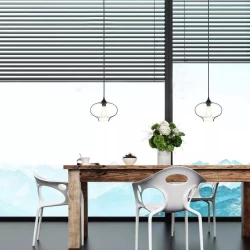 Lampa Wisząca VT-7229 E27 Globe Artistic Szkło Przezroczyste 3867