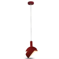 Lampa Wisząca VT-7100 E14 Max. 60W Czerwona 3924
