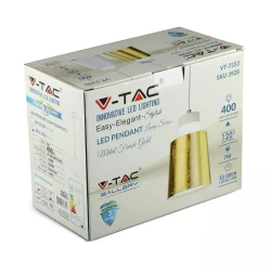 Lampa Wisząca VT-7333 7W 4000K Złota 3928