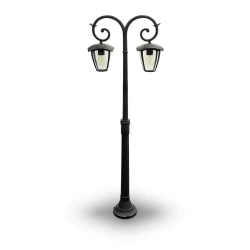Lampa Ogrodowa Pole VT-738 2xE27 Max. 60W Czarna 7061