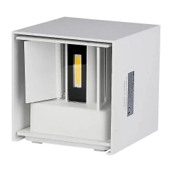 Kinkiet LED VT-759 6W 3000K 660lm BIAŁY KWADRAT IP65 A++ 7079