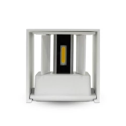 Kinkiet LED VT-759 6W 3000K 660lm BIAŁY KWADRAT IP65 A++ 7079