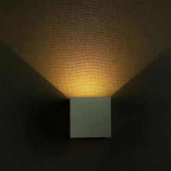 Kinkiet LED VT-759 6W 3000K 660lm BIAŁY KWADRAT IP65 A++ 7079