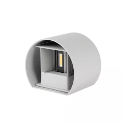 Kinkiet LED VT-759 6W 3000K 660lm SZARY OKRĄGŁY IP65 A++ 7083