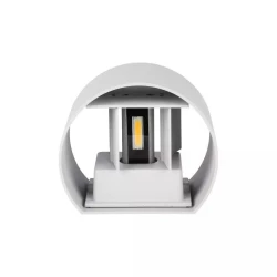 Kinkiet LED VT-759 6W 3000K 660lm SZARY OKRĄGŁY IP65 A++ 7083