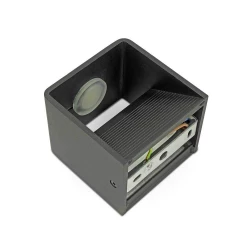 Kinkiet Ścienny VT-758 5W 4000K 560lm Bridglux Chip Czarny Kwadrat 7094