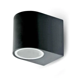 Kinkiet LED VT-7651 GU10 IP44 Okrągła Czarny 7508