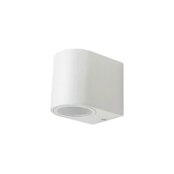 Oprawa ewelacyjna VT-7651 SLEEK GU10 WALL FITTING(ALUMINUM) ROUND-WHITE BODY,1 WAY IP44 7540