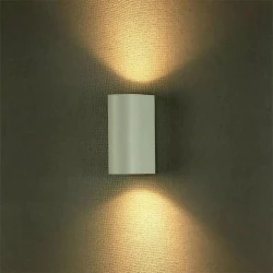 Oprawa ewelacyjna VT-7652 SLEEK GU10 WALL FITTING(ALUMINUM) ROUND-WHITE BODY,2 WAY IP44 7542