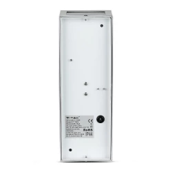 Oprawa ewelacyjna VT-7662 GU10 WALL FITTING SQUARE,SS BODY WITH BORDER-WHITE BODY,2 WAY IP44 7543