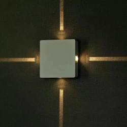 Kinkiet LED VT-704 4W 4000K 440lm IP65 Kwadrat Biały 8210