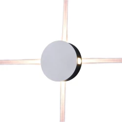 Kinkiet LED VT-706 4W 3000K 440lm IP65 Okrągły Biały 8213