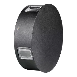 Kinkiet LED VT-706 4W 3000K 440lm IP65 Okrągły Czarny 8215