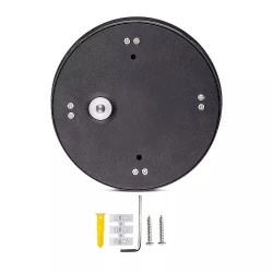 Kinkiet LED VT-706 4W 3000K 440lm IP65 Okrągły Czarny 8215