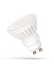 Żarówka LED PREMIUM SMD 230V 10W 930lm GU10 zimno biała z mleczną szybką WOJ14310