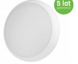 NYMPHEA CITY PRO Plafoniera LED z mikrofalowym czujnikiem ruchu 230V 18W 1800lm IP65 CCT ROUND 5 lat gwarancji zmienna temperatura barwowa SLI031028CC