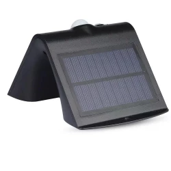Lampa Solarna Ścienna LED z czujnikiem ruchu VT-767 1.5W 220lm Czarny IP65 8277