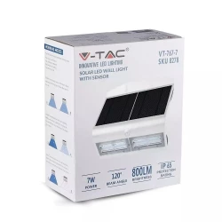 Oprawa Ścienna VT-767-7 7W 4000K+4000K 800lm Biały+Czarny  8278