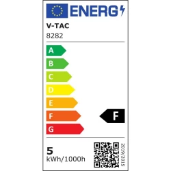 Oprawa ewelacyjna VT-825 5W LED WALL LIGHT COLORCODE:3000K -BLACK BODY 8282