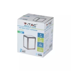 Kinkiet LED VT-822 12W 4000K 750lm Szary 8338