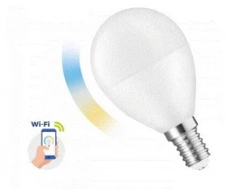 Żarówka LED mała kulka 5W E-14 230V CCT+DIMM Wi-Fi Spectrum SMART WOJ14414