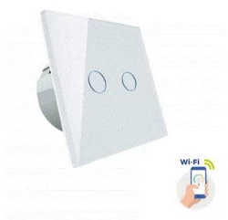 Włącznik światła dwustrefowy biały Spectrum SMART WOJ05416