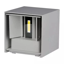 Oprawa elewacyjnaVT-759-12 12W-WALL LAMP WITH BRIDGELUX CHIP COLORCODE:4000k GREY SQUARE 8532