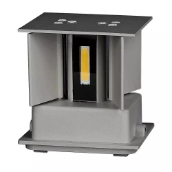 Oprawa elewacyjnaVT-759-12 12W-WALL LAMP WITH BRIDGELUX CHIP COLORCODE:4000k GREY SQUARE 8532