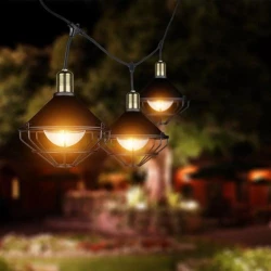 Girlanda Ogrodowa Czarna 6x E27 3m IP65