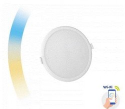 Inteligentna oprawa sufitowa podtynkowa okrągła LED Spectrum SMART Algine 12W Wi-Fi CCT DIMM SLI038016CCT