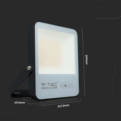 Projektor LED 50W 7500lm 3000K 150lm/W IP65 Czarny 5 Lat Gwarancji 5998