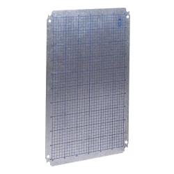 Posrebrzana pełna płyta montażowa wys.600xW600mm wyk. z arkusza stali galw. NSYMS66