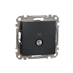 Sedna Design, Gniazdo TV końcowe (4dB), czarny antracyt
