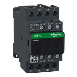 Stycznik 4 bieguny I=20A AC-1, styki 2 NO+2 NC, napięcie cewki 220 V DC LC1D098MD