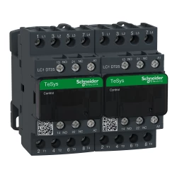 Stycznik nawrotny I=20A AC-1, 4 bieguny, napięcie cewki 230 V AC LC2DT25P7