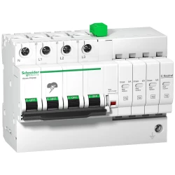 Ogranicznik przepięć z dobezpieczeniem C 3P+N/PE 25kA 1,5kV iQuick PRD20r A9L16297