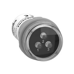 Wskaźnik napięcia pulpitowy 22mm LED 3-fazowy 400V AC XB5EV57K4