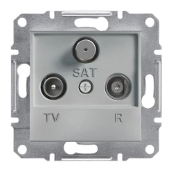 ASFORA Gniazdo R-TV-SAT końcowe (1dB) bez ramki aluminium EPH3500161