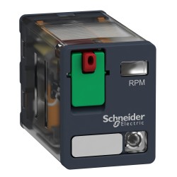 Przekaźnik mocy wtykowy, Zelio RPM, 2 styki przełączne, 24 V AC, dioda LED RPM22B7