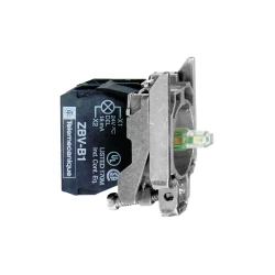 Zestaw św. z korpusem/kołnierzem mocującym zinteg. LED 110...120V 1NO+1NC ZB4BW0G45