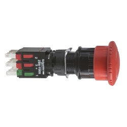 Przycisk bezpieczeństwa 16mm 1Z 2R IP54 przez obrót XB6AS8349B
