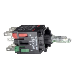 Zestaw św. biały z korpusem/kołnierzem mocującym zinteg. 12...24V 1NO+1NC ZB6ZB15B