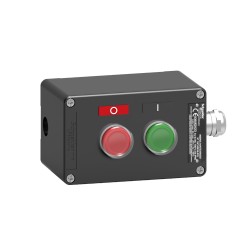 Kaseta sterownicza, XAW-F, metalowa, 1 NO, ziel., Start-Stop XAWF210EX