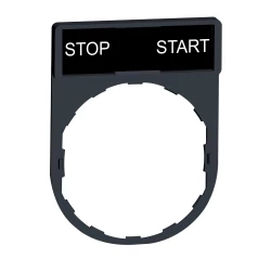 Ramka do mocowania etykiet 30x40mm, z etykietą 8x27mm STOP-START ZBY2366