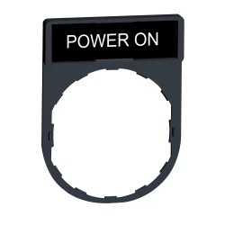 Ramka do mocowania etykiet 30x40mm, z etykietą 8x27mm POWER ON ZBY2326